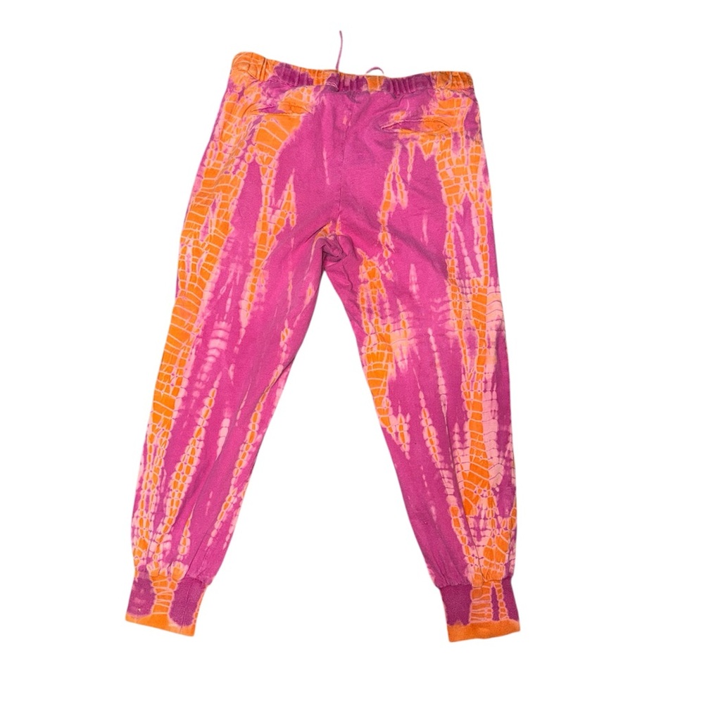 Abacaxi Pink Orange Tie Dye Jogger Pants | Size S–L | Ethical Slow Fashion - Picture 9 of 9
